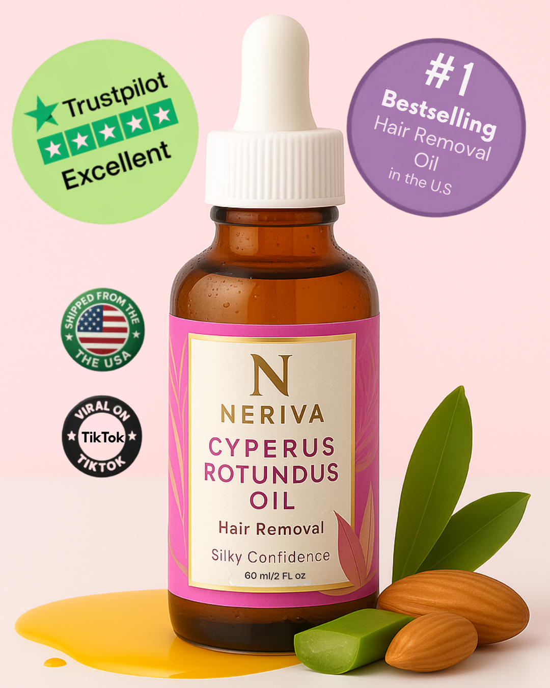 Natural Neriva Hair Removal Oil